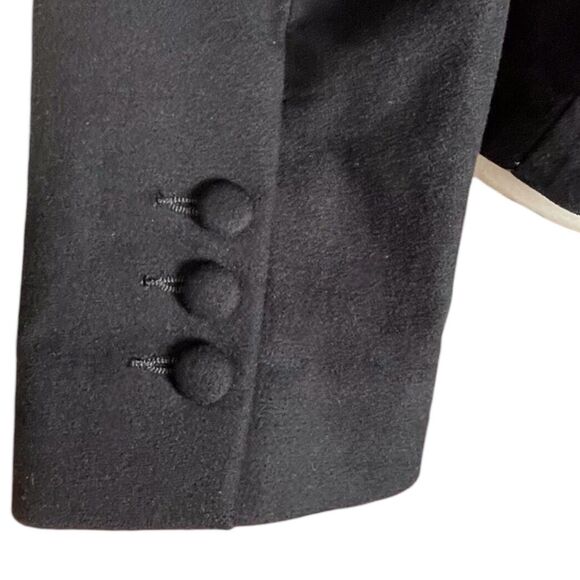 AG Adriano Goldschmied Black Tuxedo Blazer Leather Lapel Size Medium EUC - Picture 10 of 16